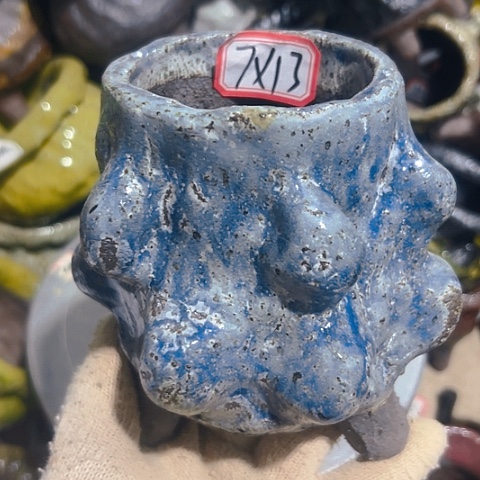 粗陶花盆手工花盆