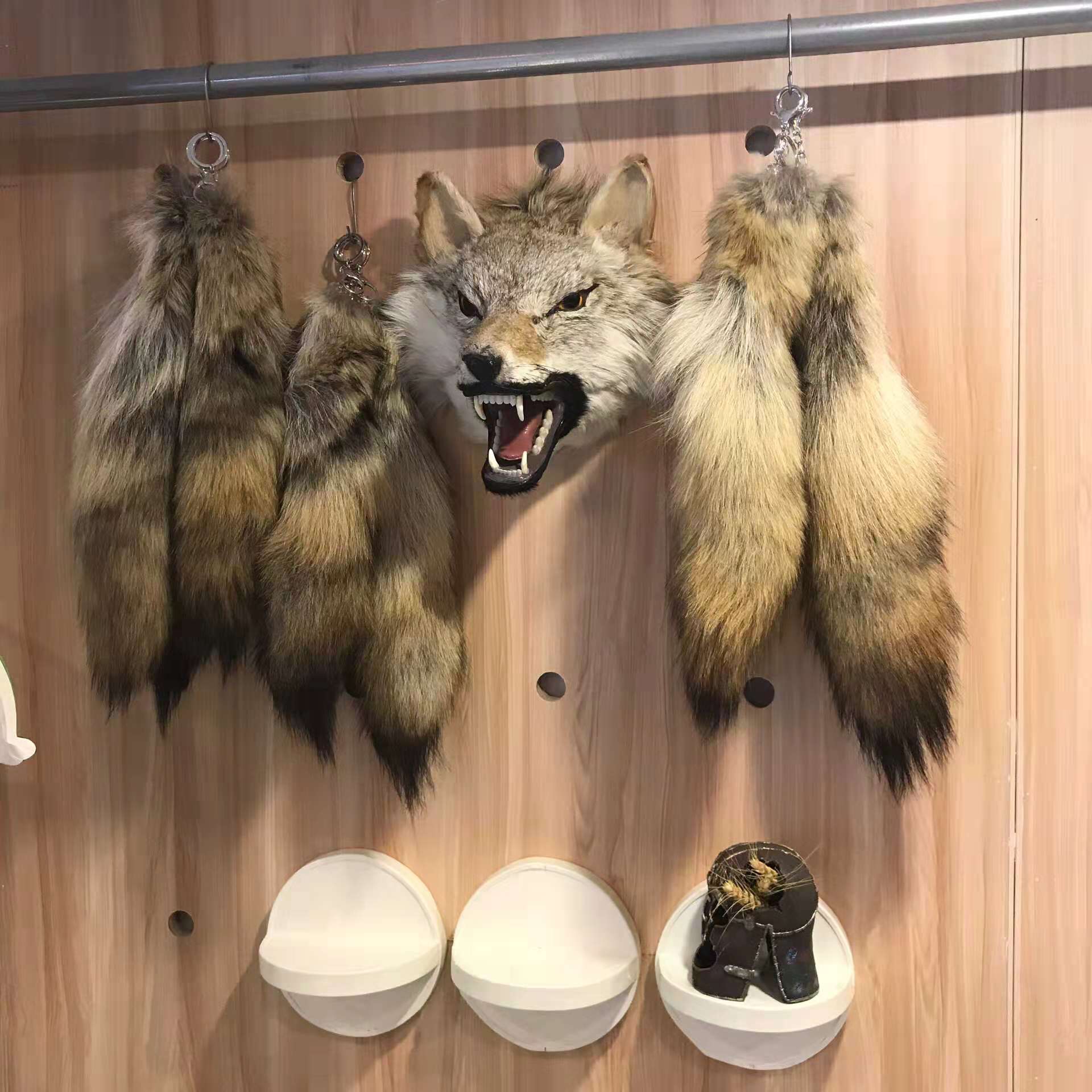 尾巴钥匙扣潮流民族风挂饰霸气十足野性另类