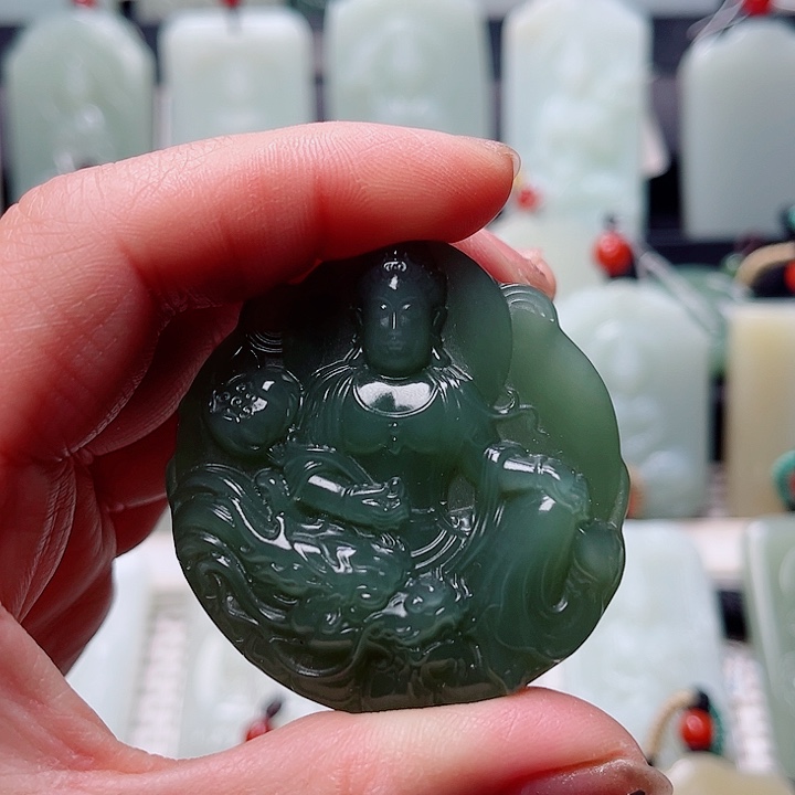 和田玉未镶嵌挂件