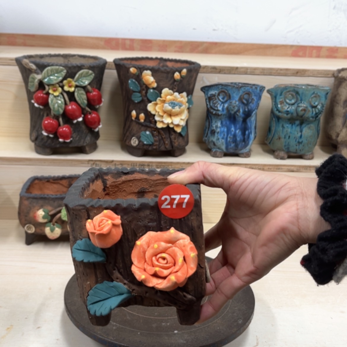 【闪购商品】紫砂花盆277号内口8.5外高12