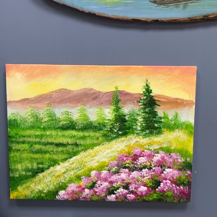 手工手绘精品油画30+40厘米