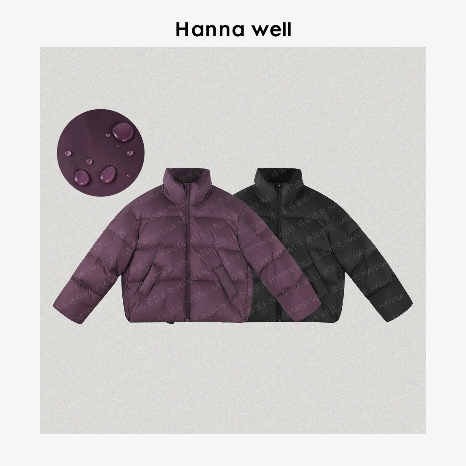 妞姐自制【肯豆鹅】秒升温*高定品牌面料零压感三防羽绒服 YR511605