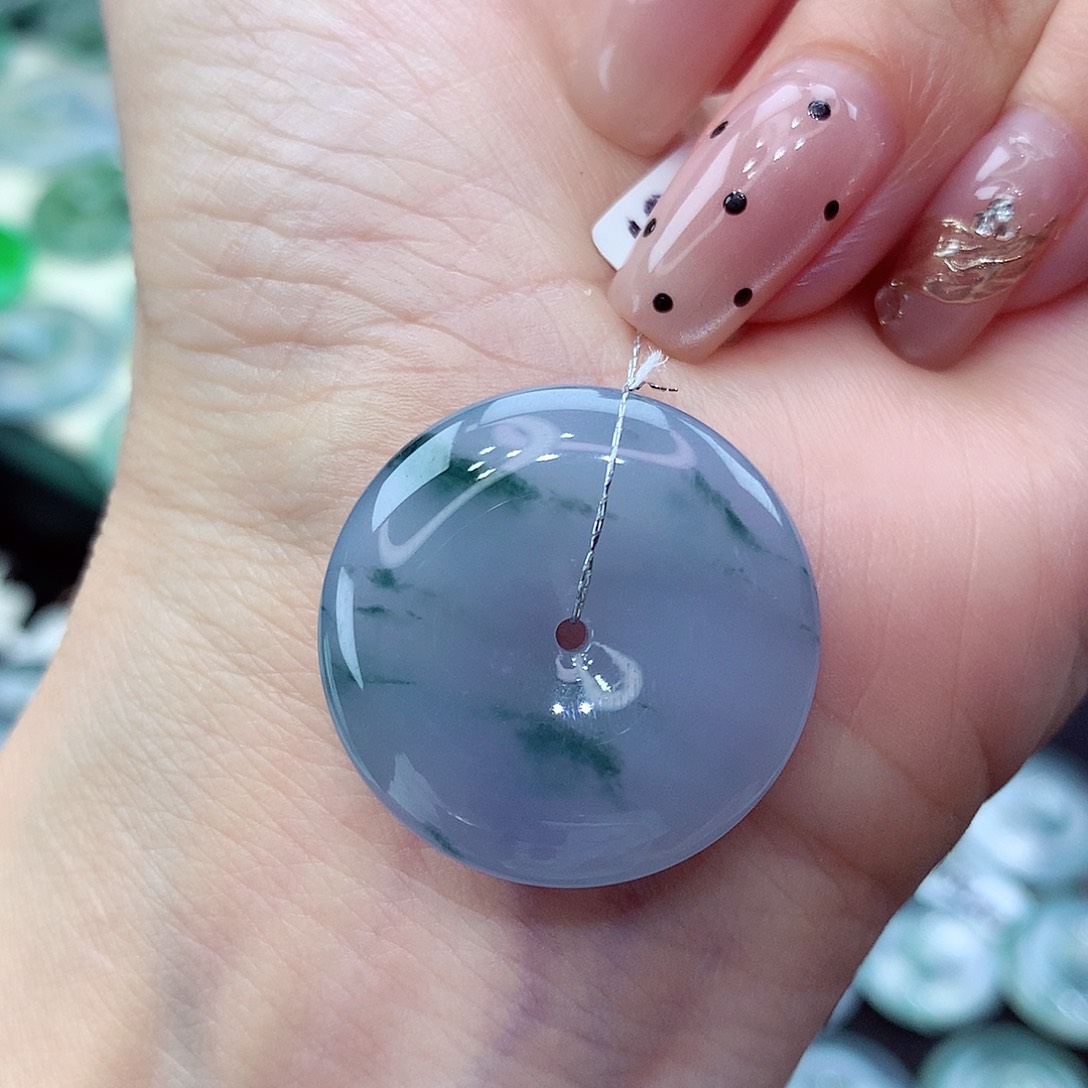 翡翠未镶嵌颈饰编号1尺寸24.6/5.7