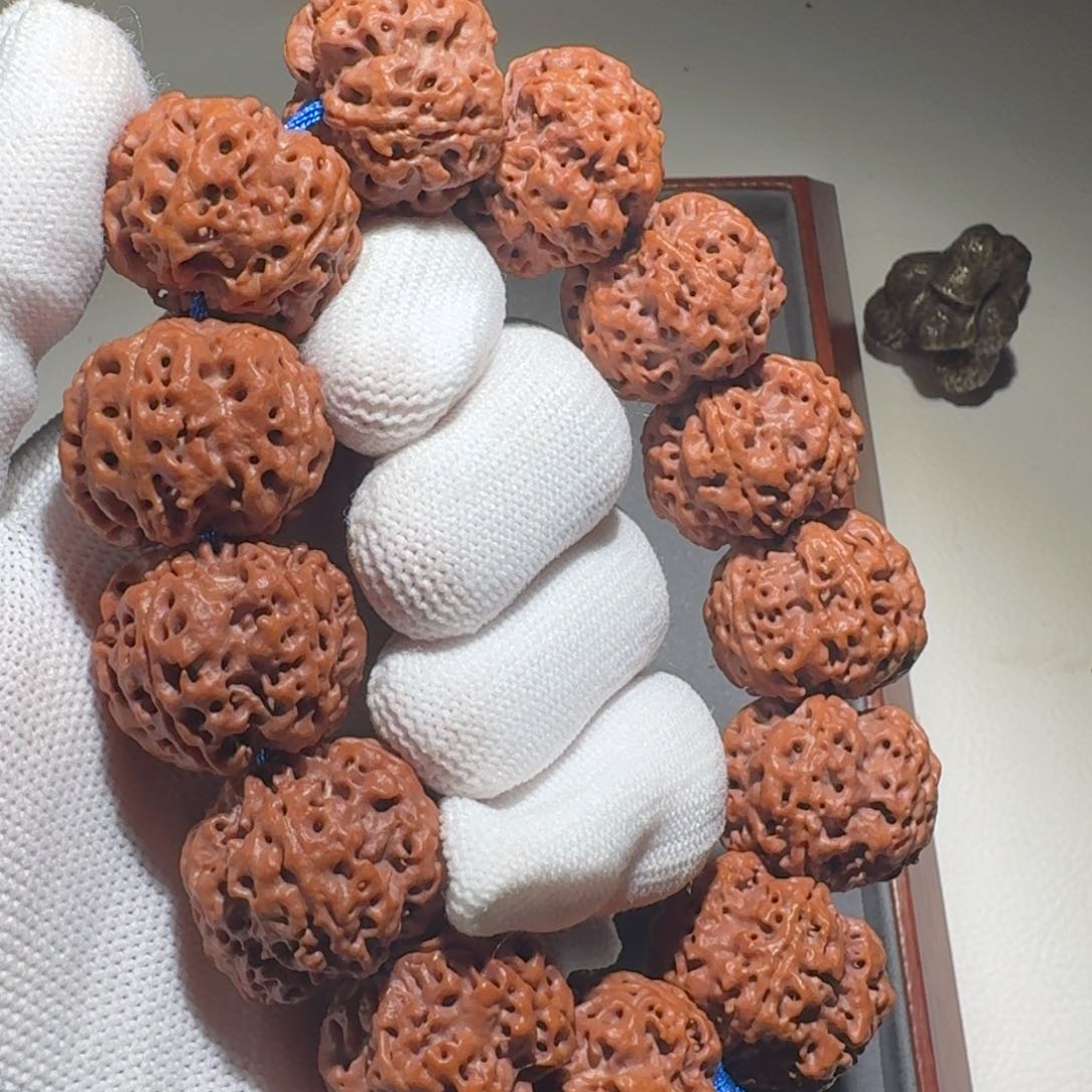 金刚菩提吊坠五瓣飞碟蜂窝双龙24.5