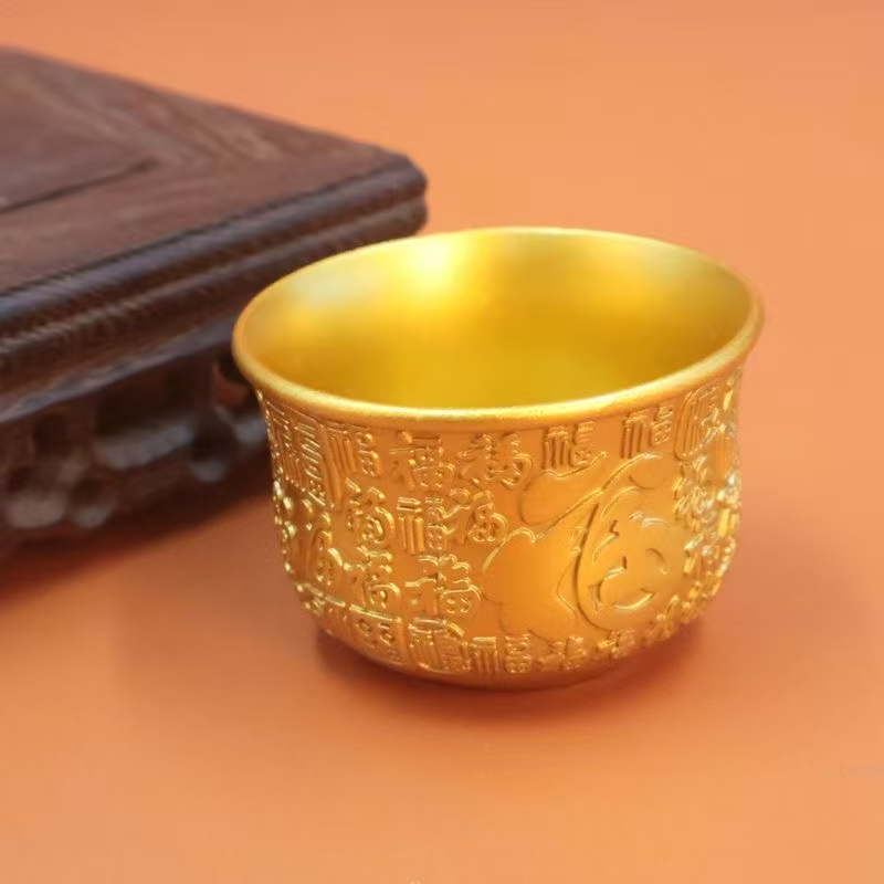 【云云专属】 至臻精选时尚百福杯拍一发四（带礼盒）A035合金杯