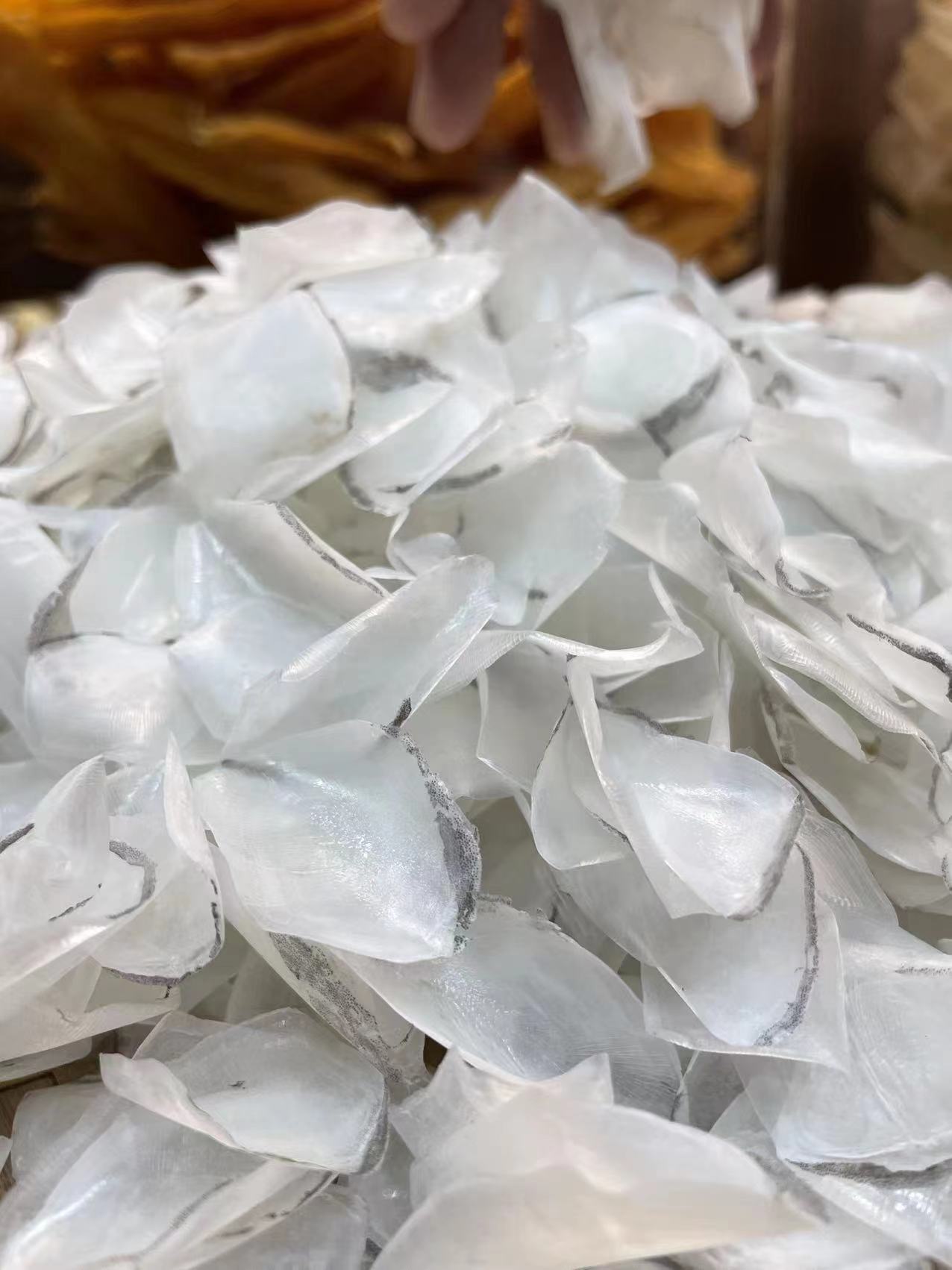 500g 自晒赤嘴鳘鱼鳞【干鱼鳞】清水洗 日晒无添加 包邮