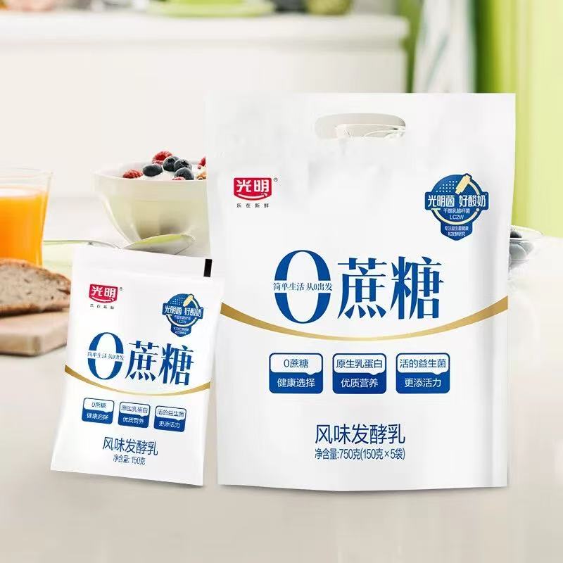 光明 0蔗糖风味发酵乳750克/包*2