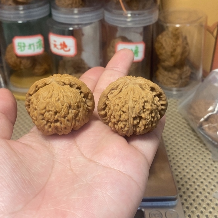 核桃手串/手链白狮子38有磕