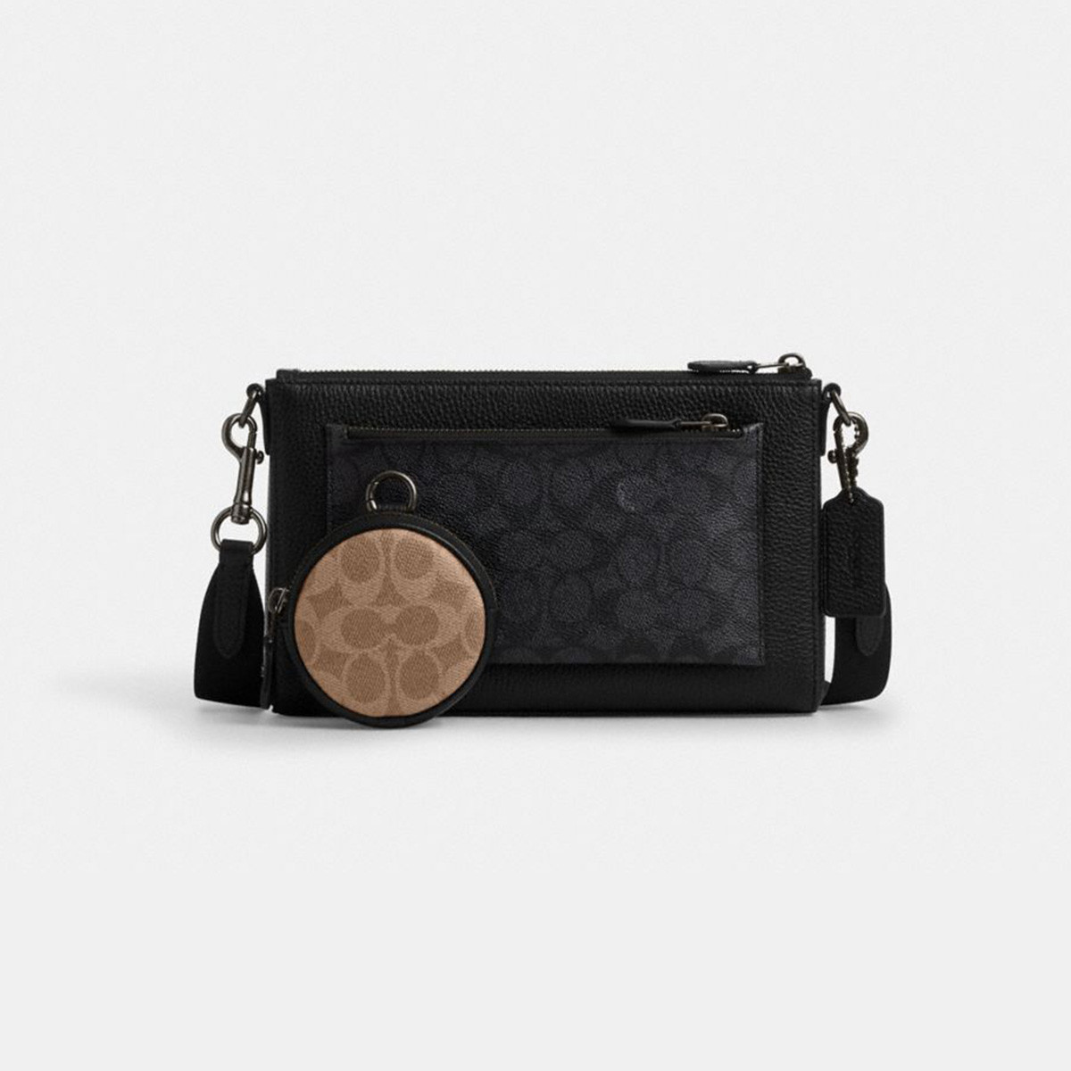 COACH｜【全国联保】蔻驰 HOLDEN 25号经典标志提花拼单肩斜挎男