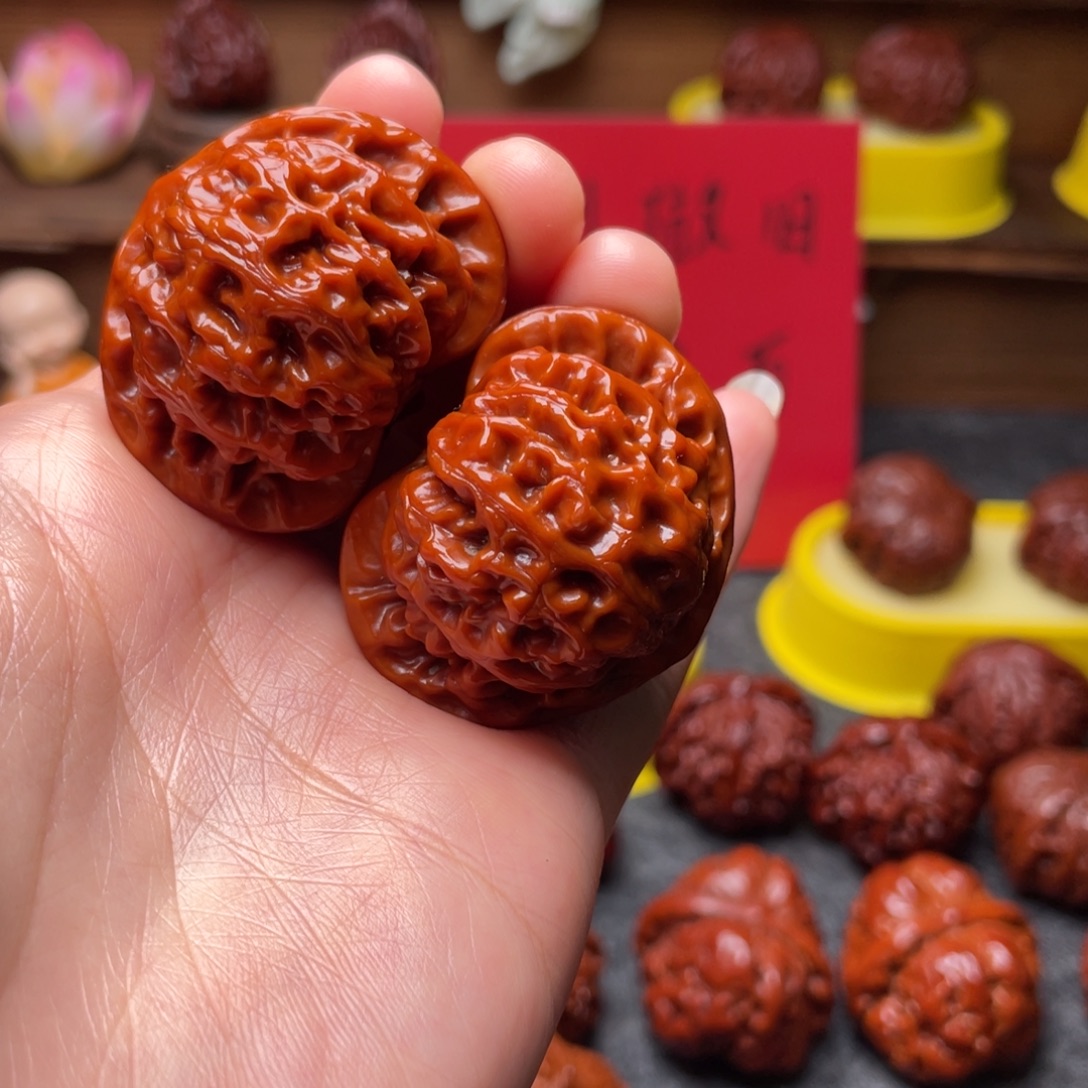 文玩核桃吊坠文玩核桃 手把件 宫灯 41