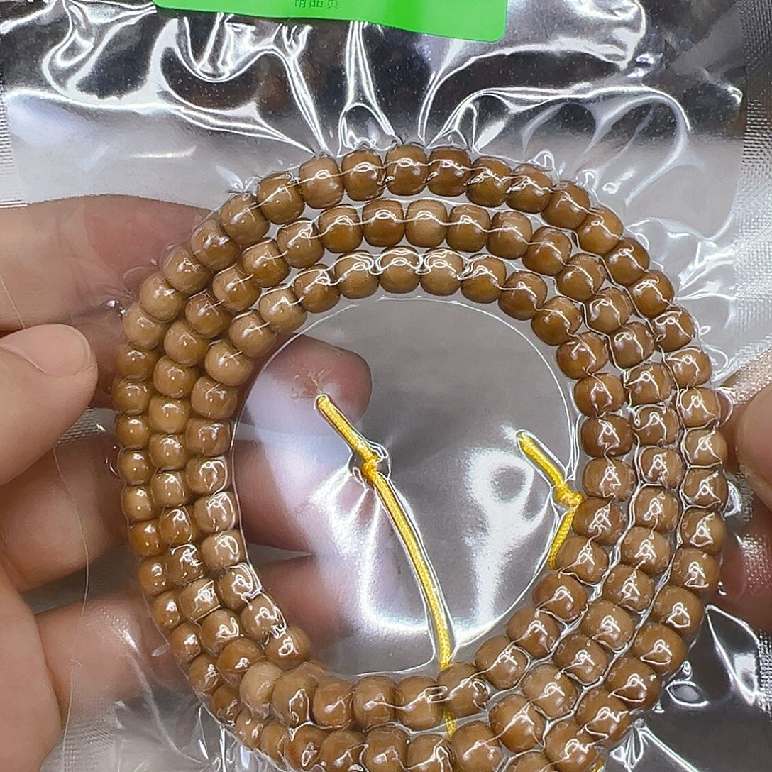 星月菩提手串70傲世糯冰龙脊108-76