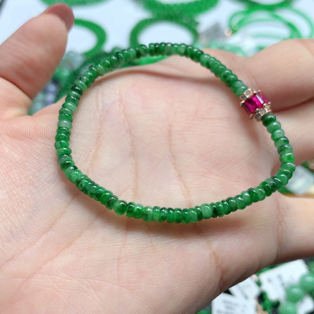 未镶嵌手链翡翠翡翠