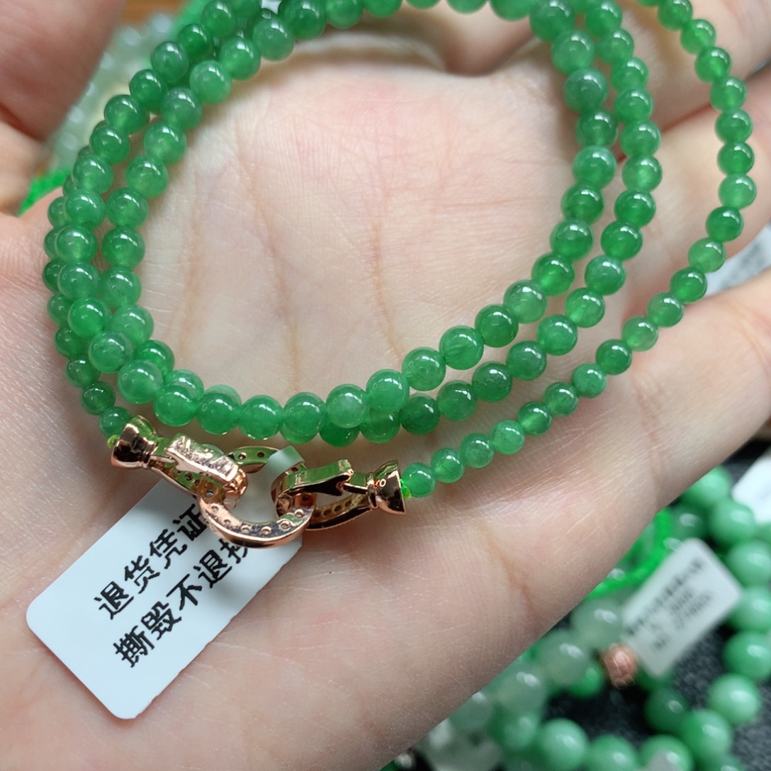 未镶嵌手链翡翠翡翠