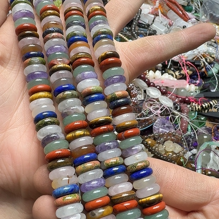 玛瑙/玉髓未镶嵌珠宝半成品一条12mm多宝sp