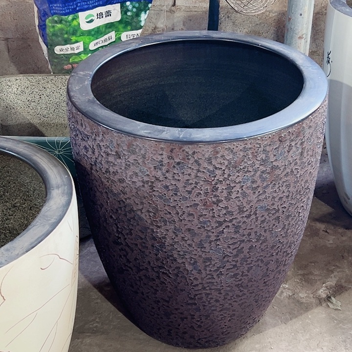 漜***景德镇陶瓷鱼缸直径62厘米高40厘米