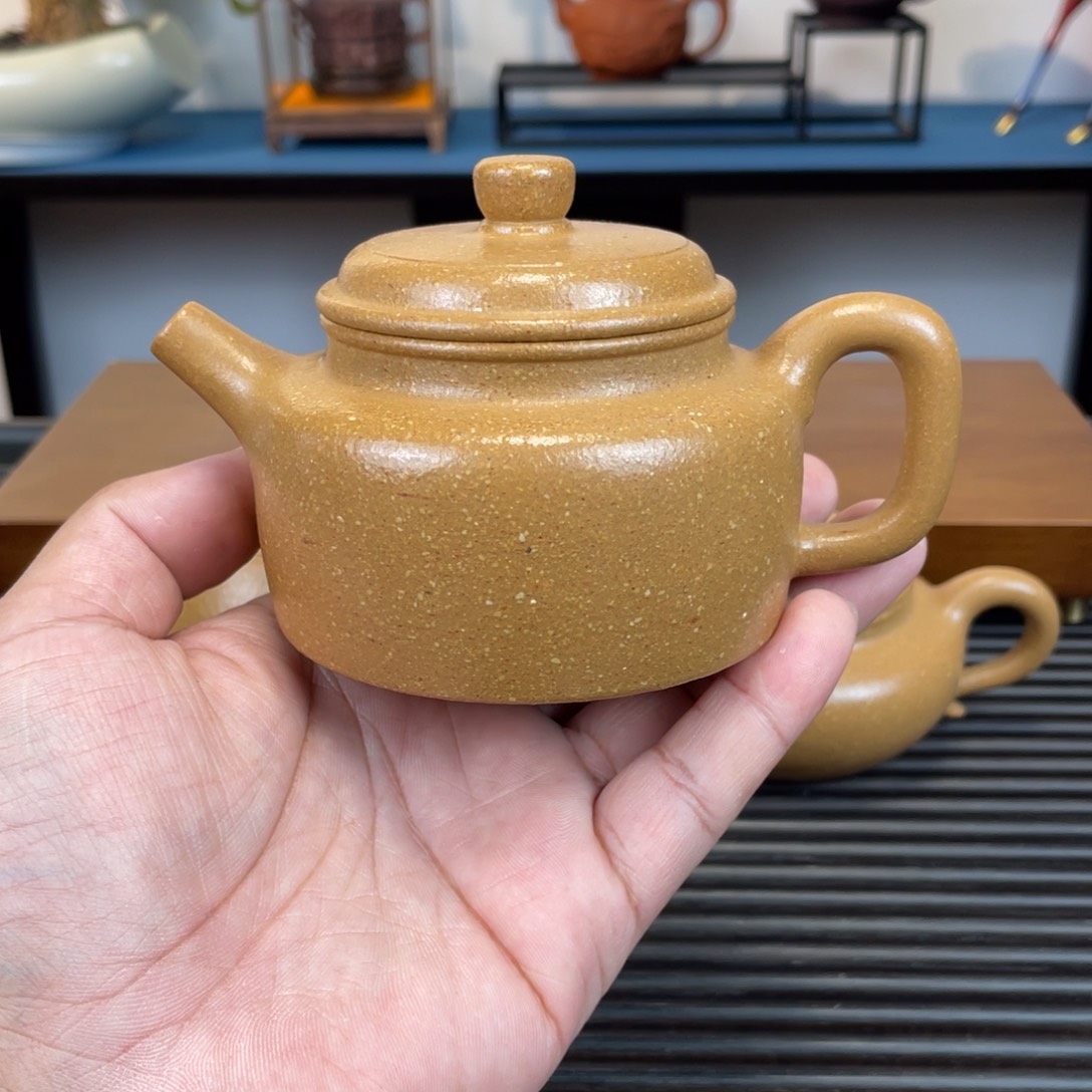 紫砂茶壶随*德钟原矿紫砂