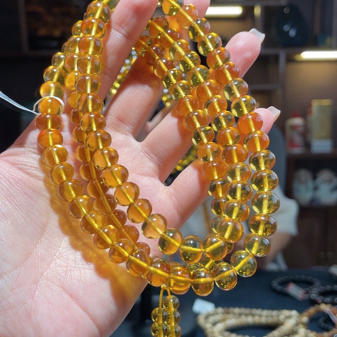 琥珀颈饰未镶嵌随**安9m纯净水