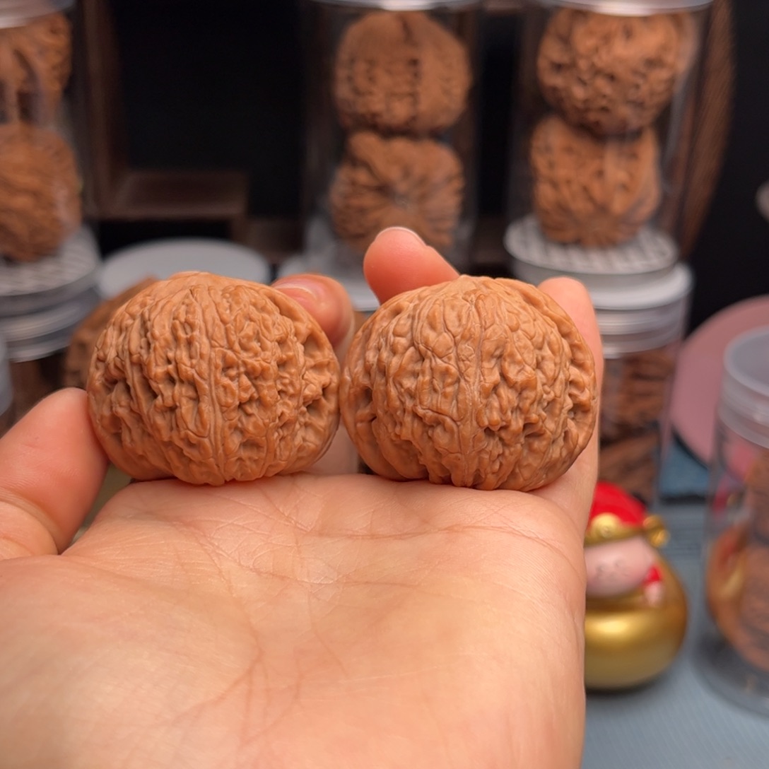 文玩核桃把件泥鳅背 38 全品