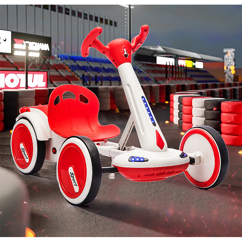 （拍一发六）女童车儿童电动车卡丁车四轮可坐人宝宝玩具车可遥控男