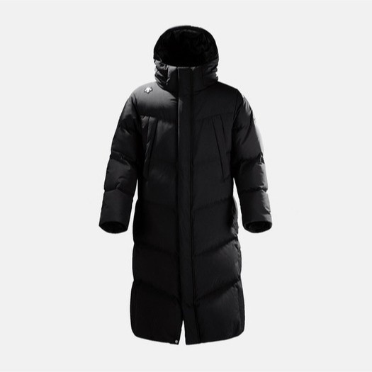 DESCENTE/迪桑特长款羽绒服男同款鹅绒加厚中长款连帽冬季出游