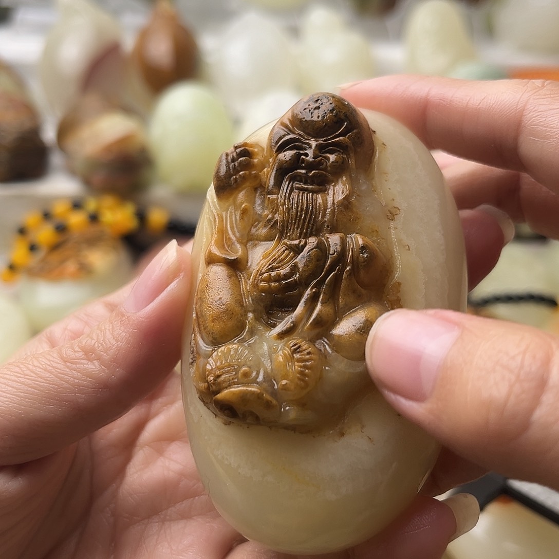 石材古青石不退换寿星微瑕