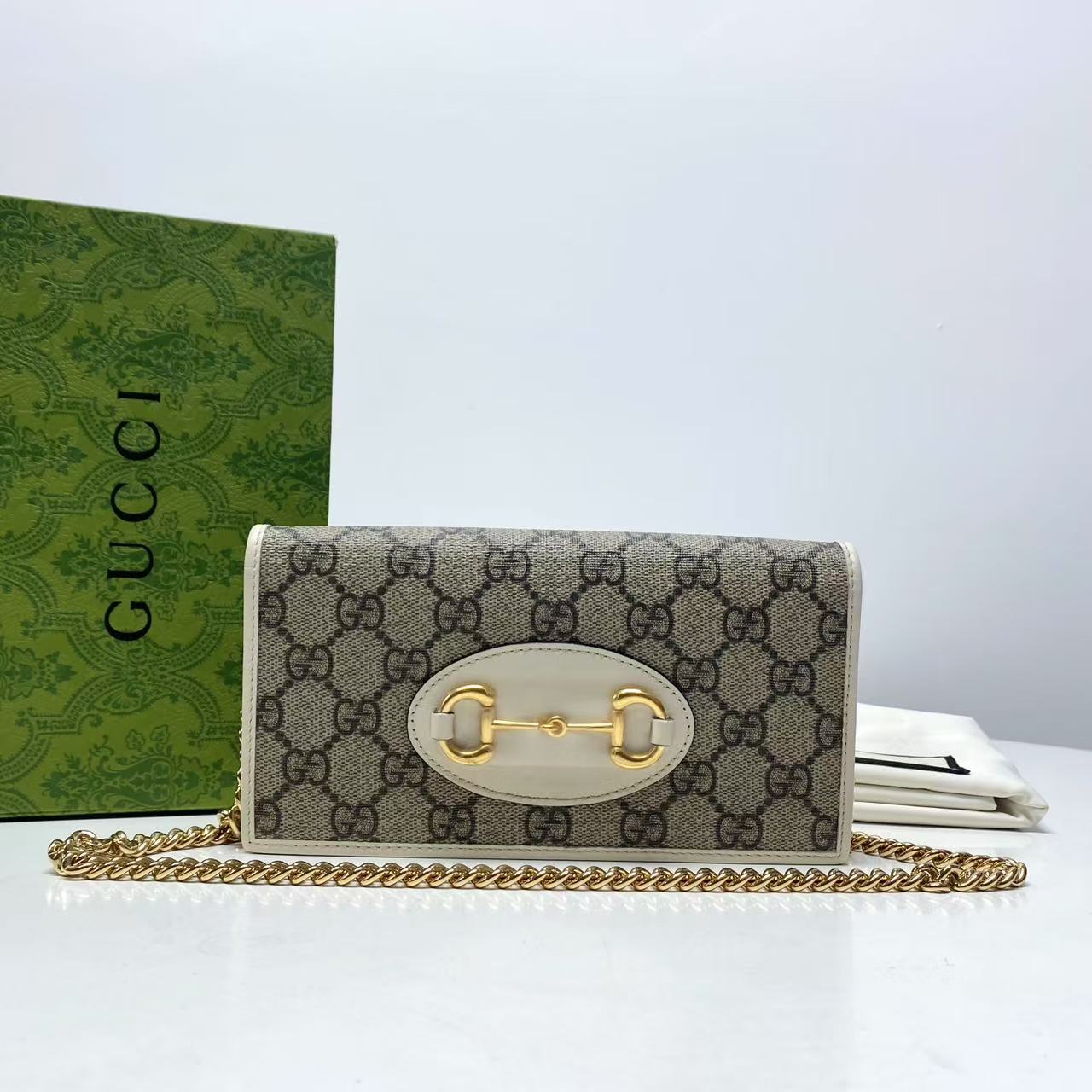 95新 GUCCI/古驰 玺越奢品 古驰老花wo c KU207 