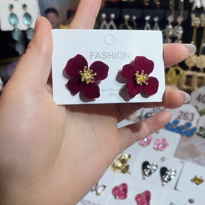 锆石锌合金合金耳饰耳环