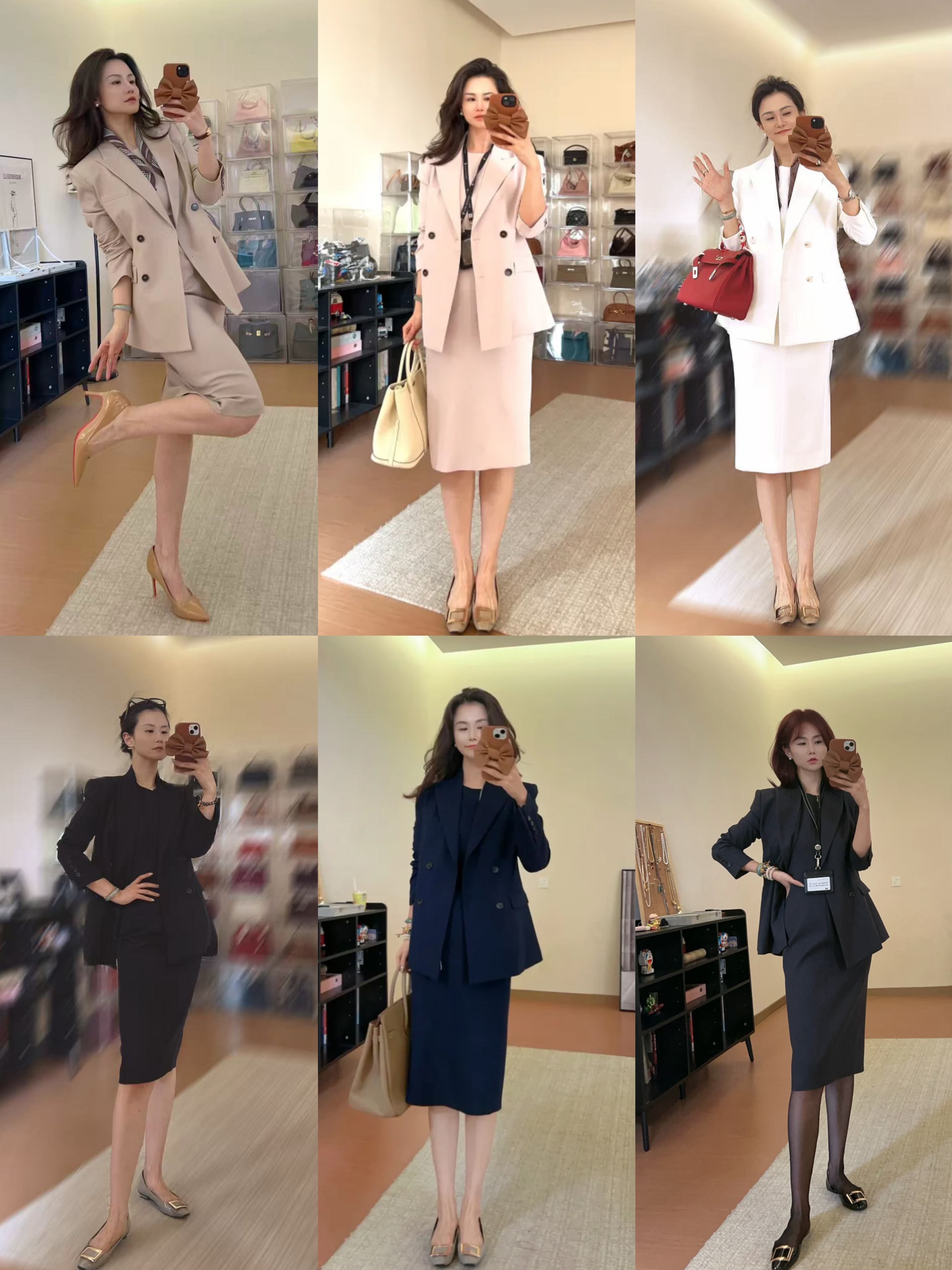 【微笑女王】高级感包臀无袖背心钻石连衣裙修身显瘦职业通勤套装女