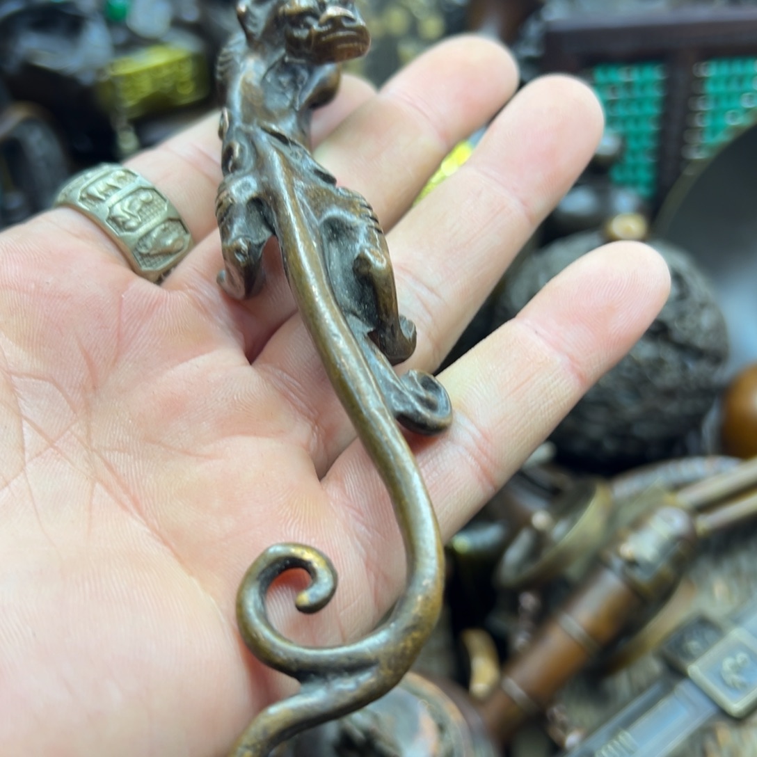 铜摆件欢迎欢迎你