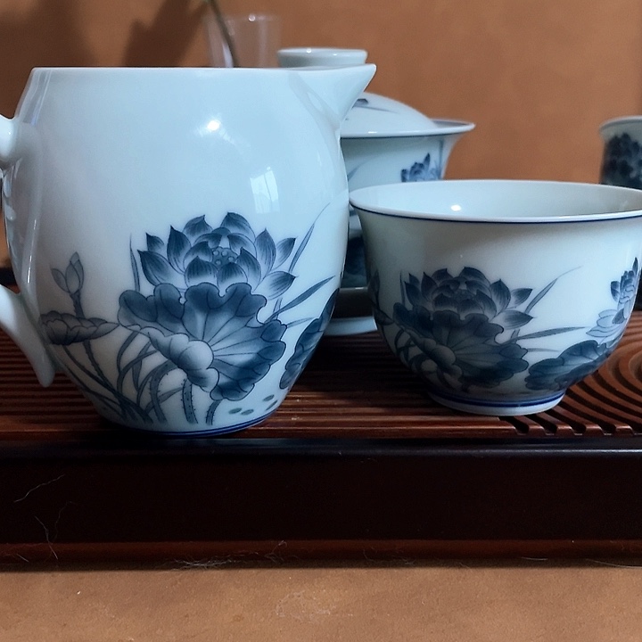 公杯加主人杯120毫升复古荷花
