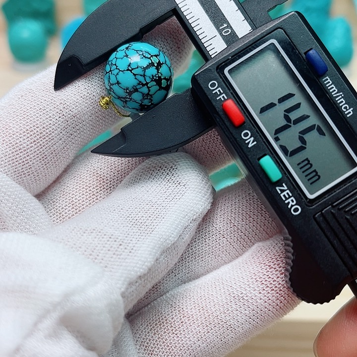 绿松石未镶嵌圆珠