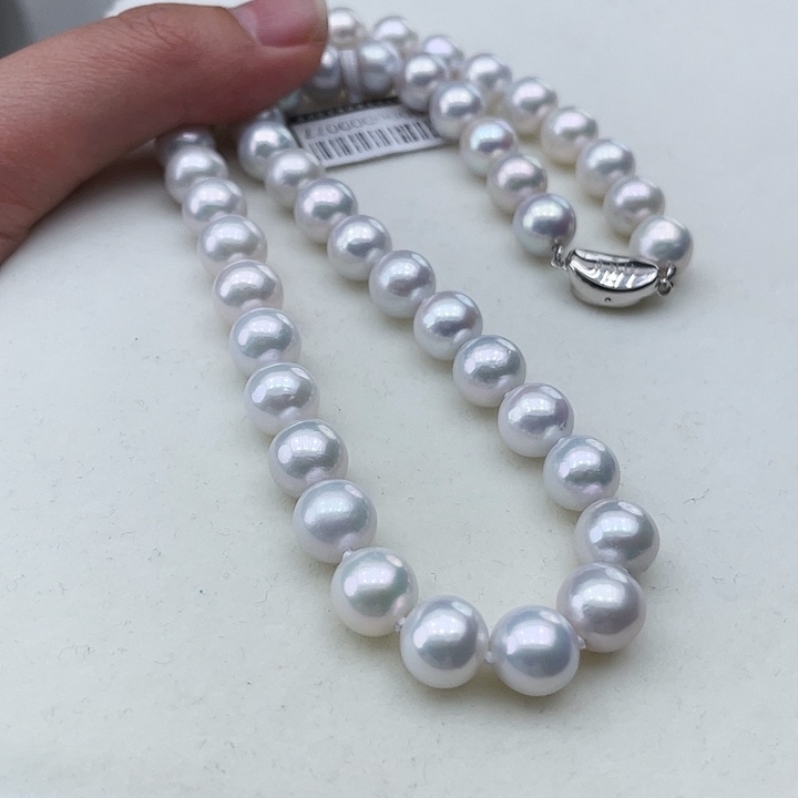 淡水珍珠颈饰银S925镶嵌卡9炫彩高品