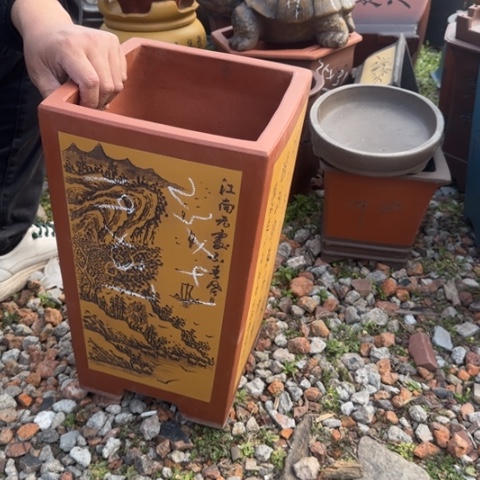 红陶紫砂花盆盆景盆栽