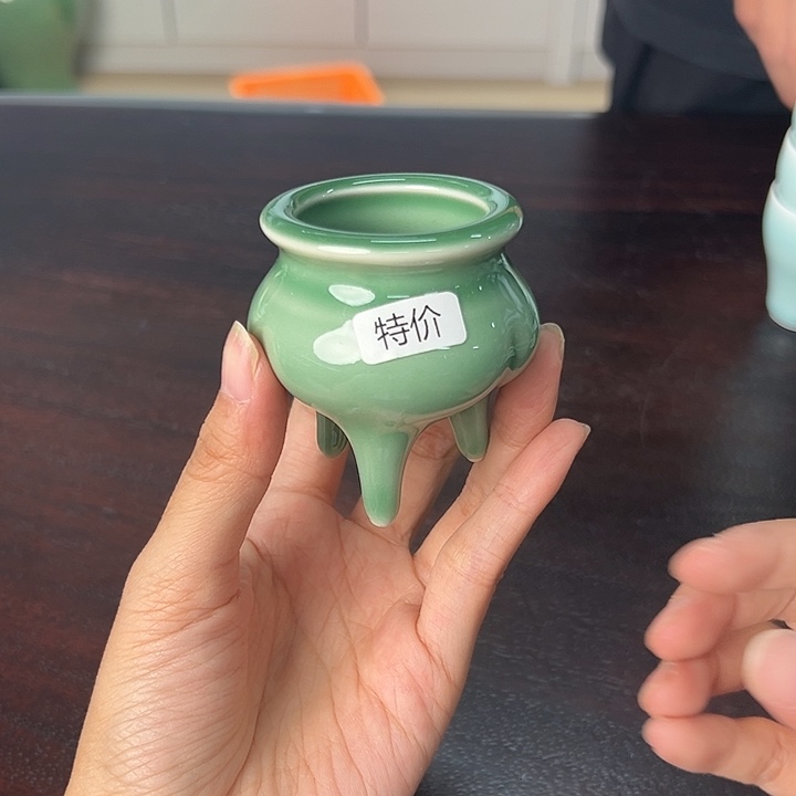龙泉云间青瓷小米茶器