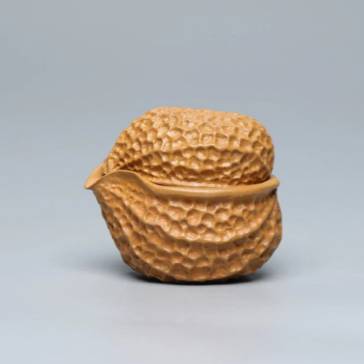 仿生花生手抓壶，段泥纯手工创意