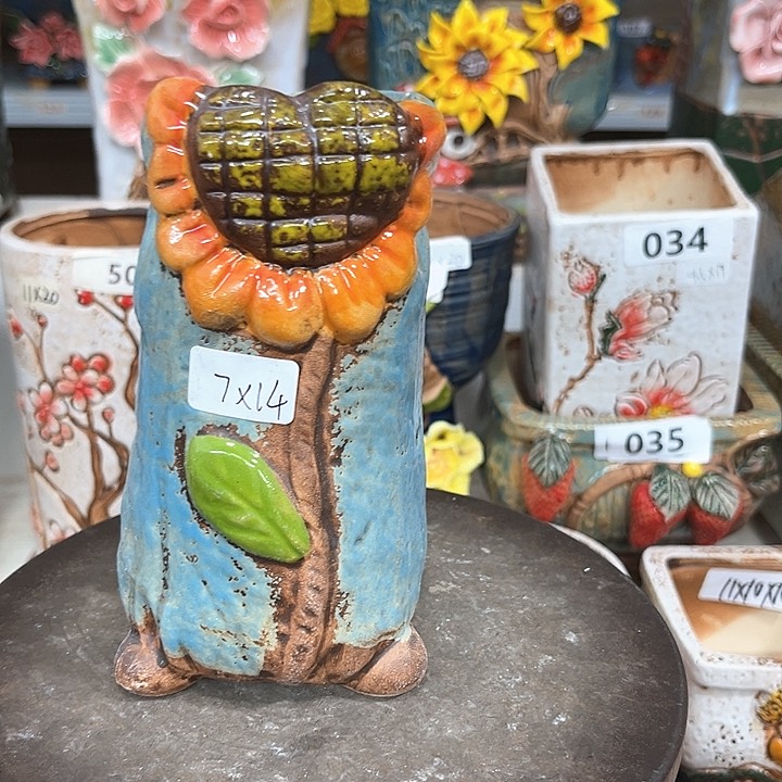 紫砂花盆粗陶材质多肉花盆