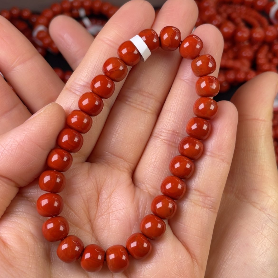 【闪购商品】南红玛瑙手链未镶嵌?**?满肉满色花