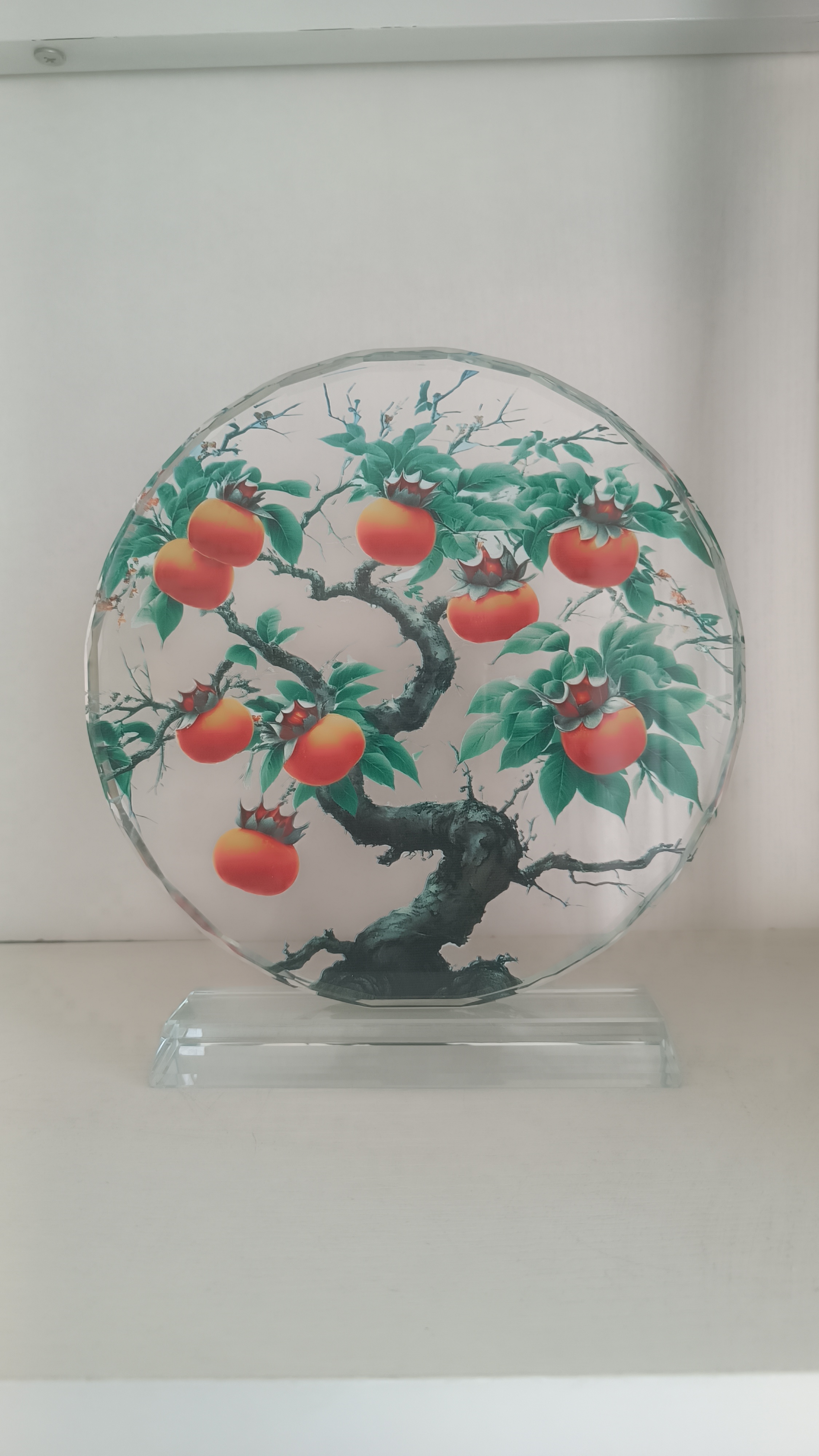 二十公分水晶画摆件创意中式