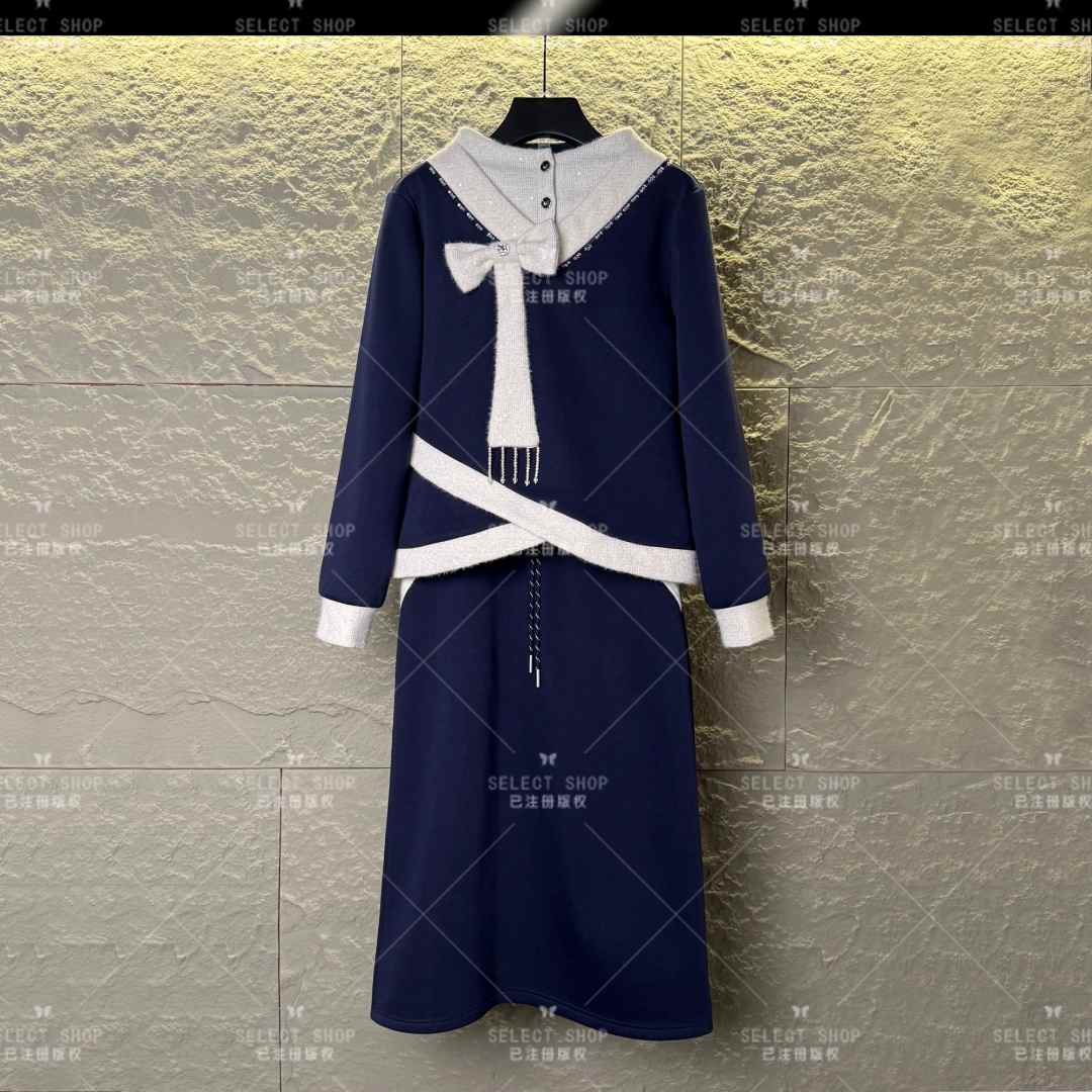 设计师<加绒系列>减龄款|宽松版秋冬季长袖长裙休闲翻领-T264