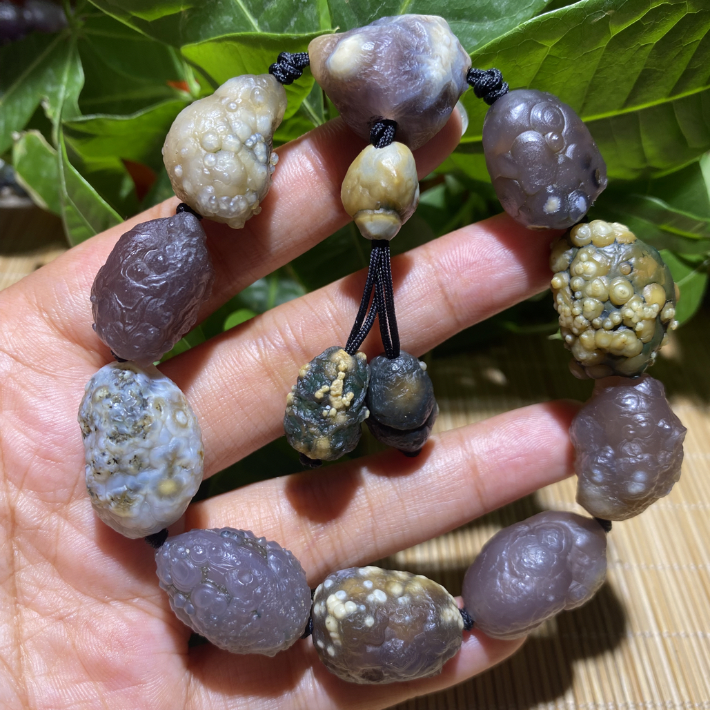 天然阿拉善戈壁石  紫绿筋脉石 大颗粒