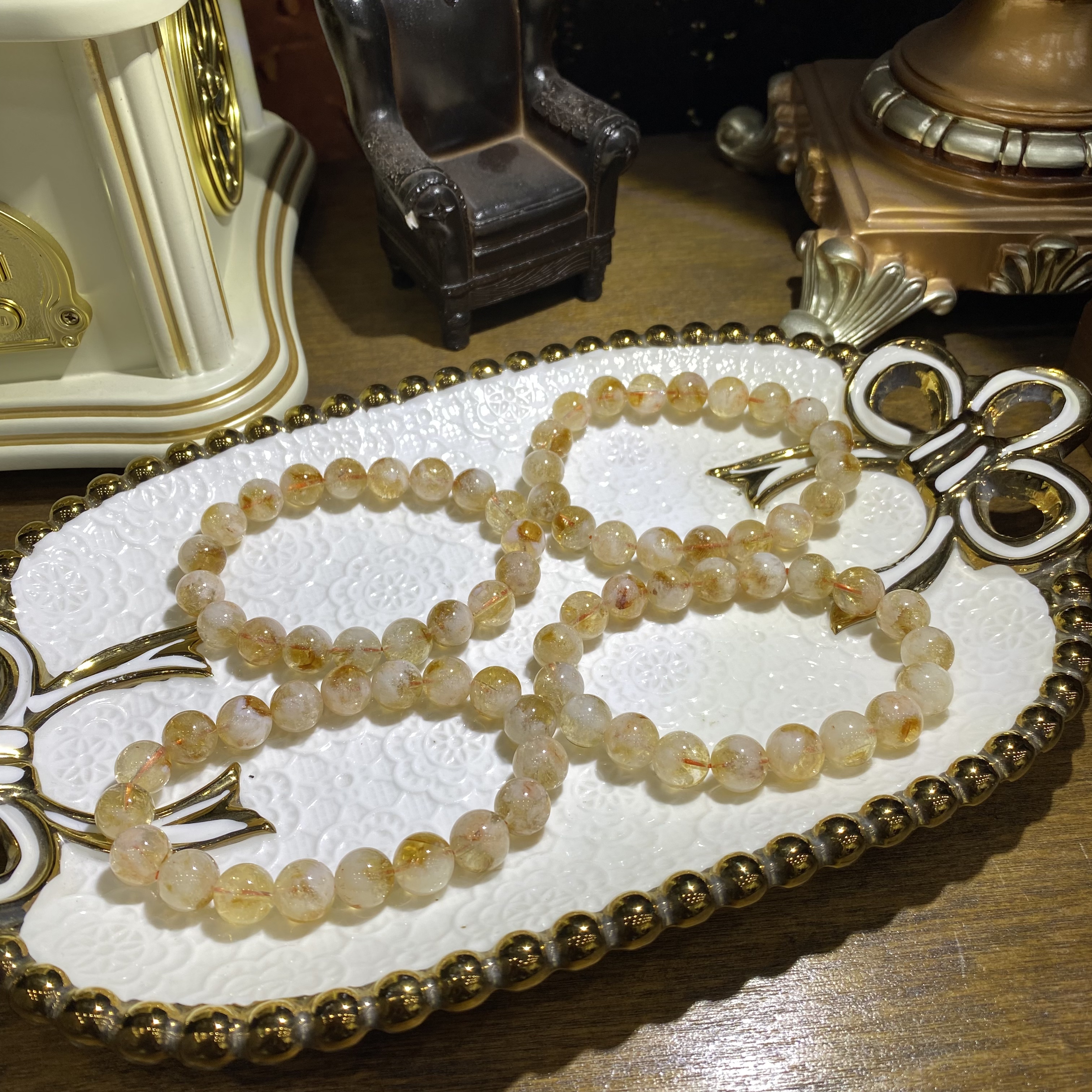 D911-天然黄塔晶手串黄水晶手链单圈-多样性发其一