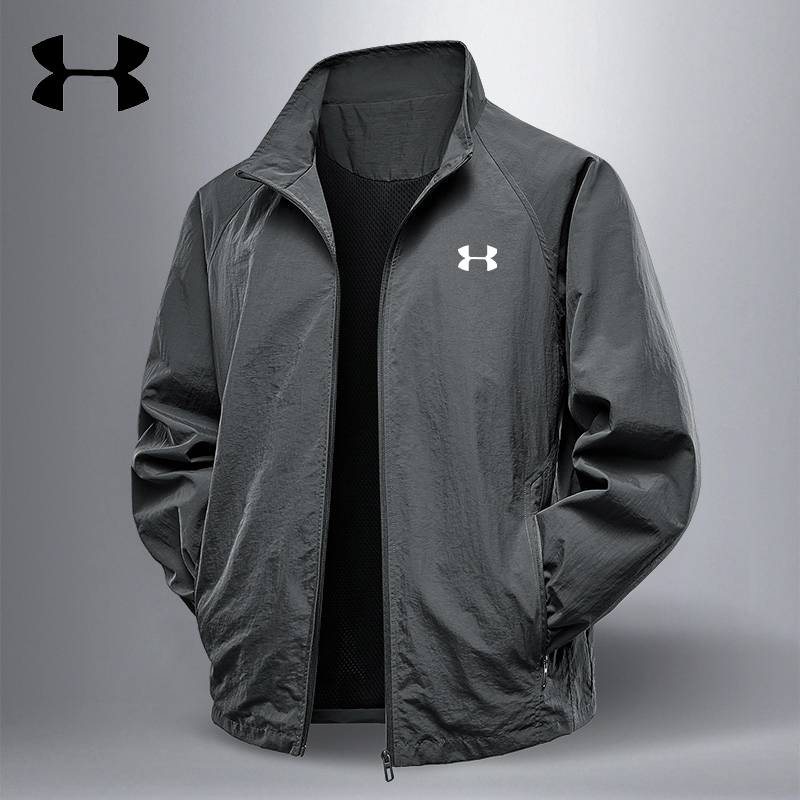 UA 安德瑪 秋季新款夹克男立领工装外套户外休闲运动美式大码夹克