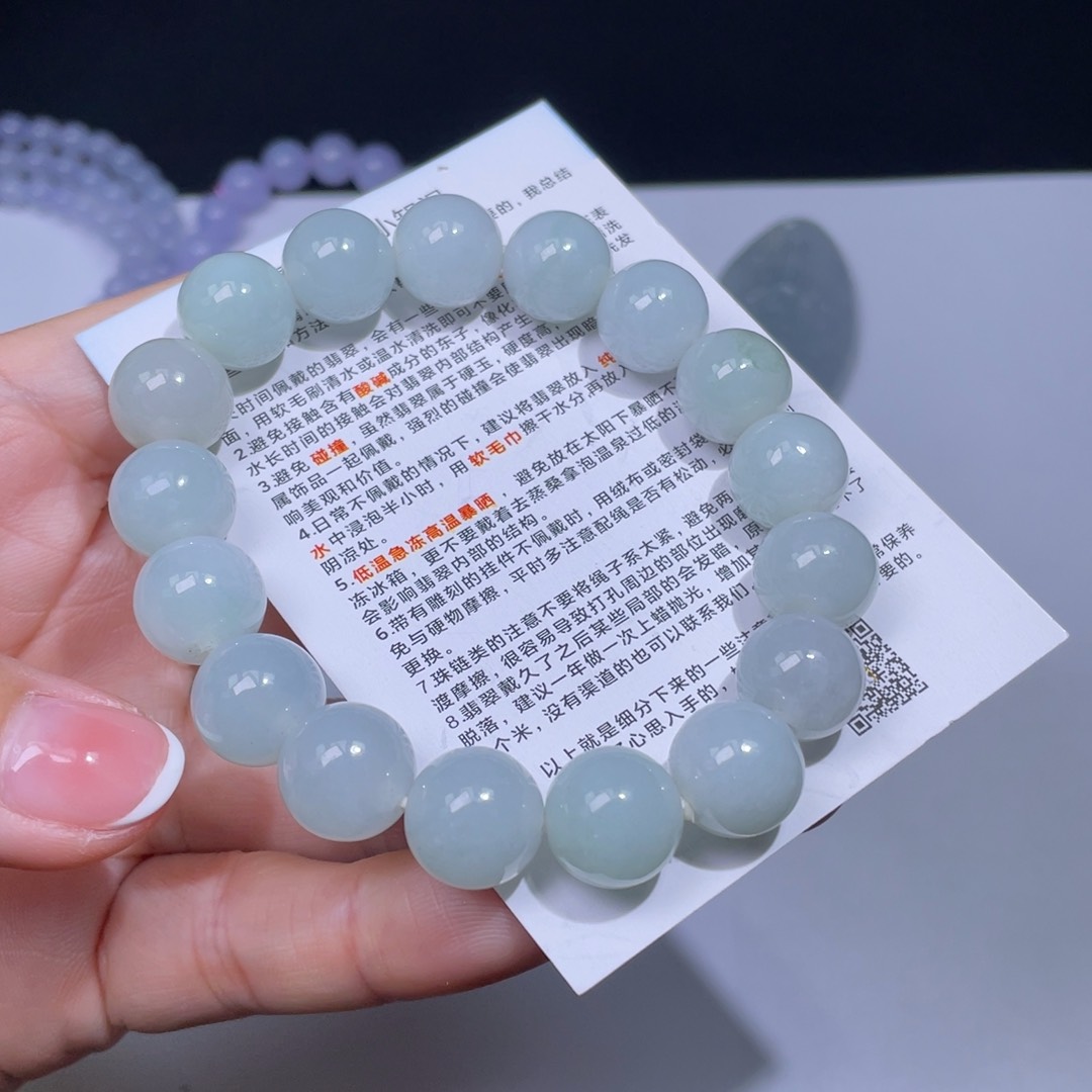 翡翠手链未镶嵌手串