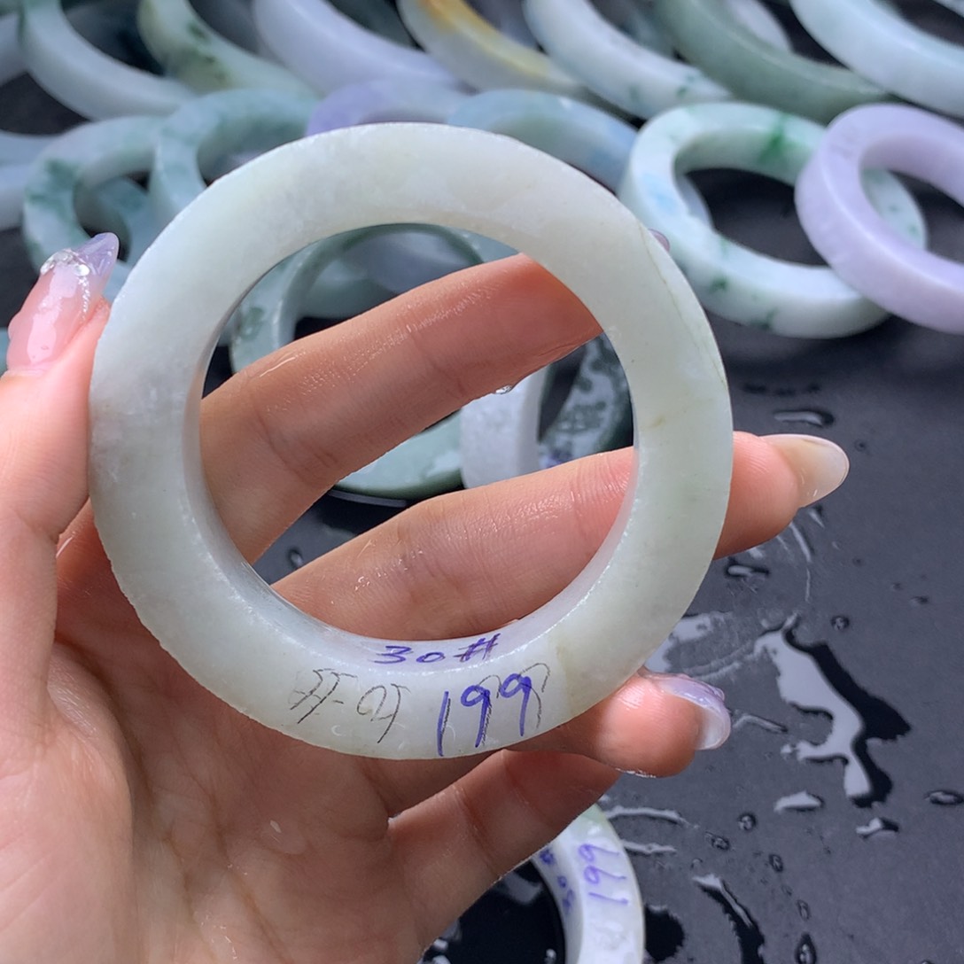 【闪购商品】未镶嵌翡翠手镯定制翡翠
