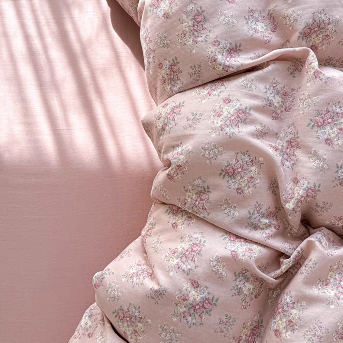 春季新款   100全棉高支高密 标准（加大）四件套1.8 2.0床（涵）