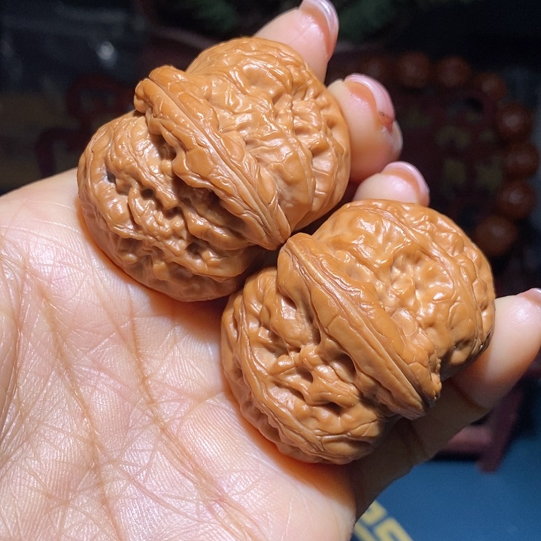 文玩核桃把件元宝42.5