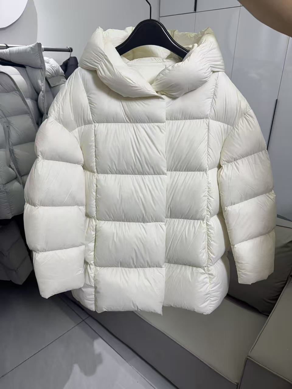 90泡芙鹅绒服中长款时尚女装9635羽绒服女