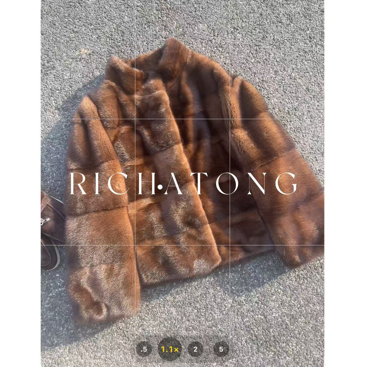 RICH ATONG.-【限量貂】-2025进口皮料收藏级水貂光泽感外套1201-05