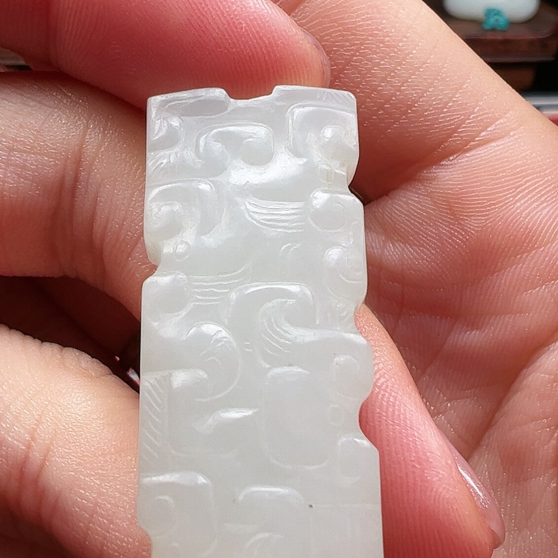 和田玉颈饰未镶嵌费*雪