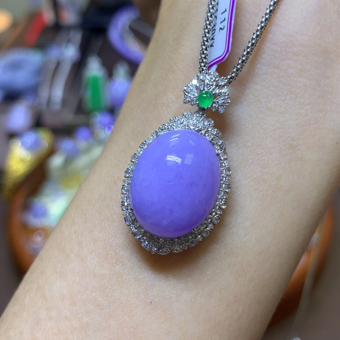 【闪购商品】翡翠颈饰18K金镶嵌翡翠